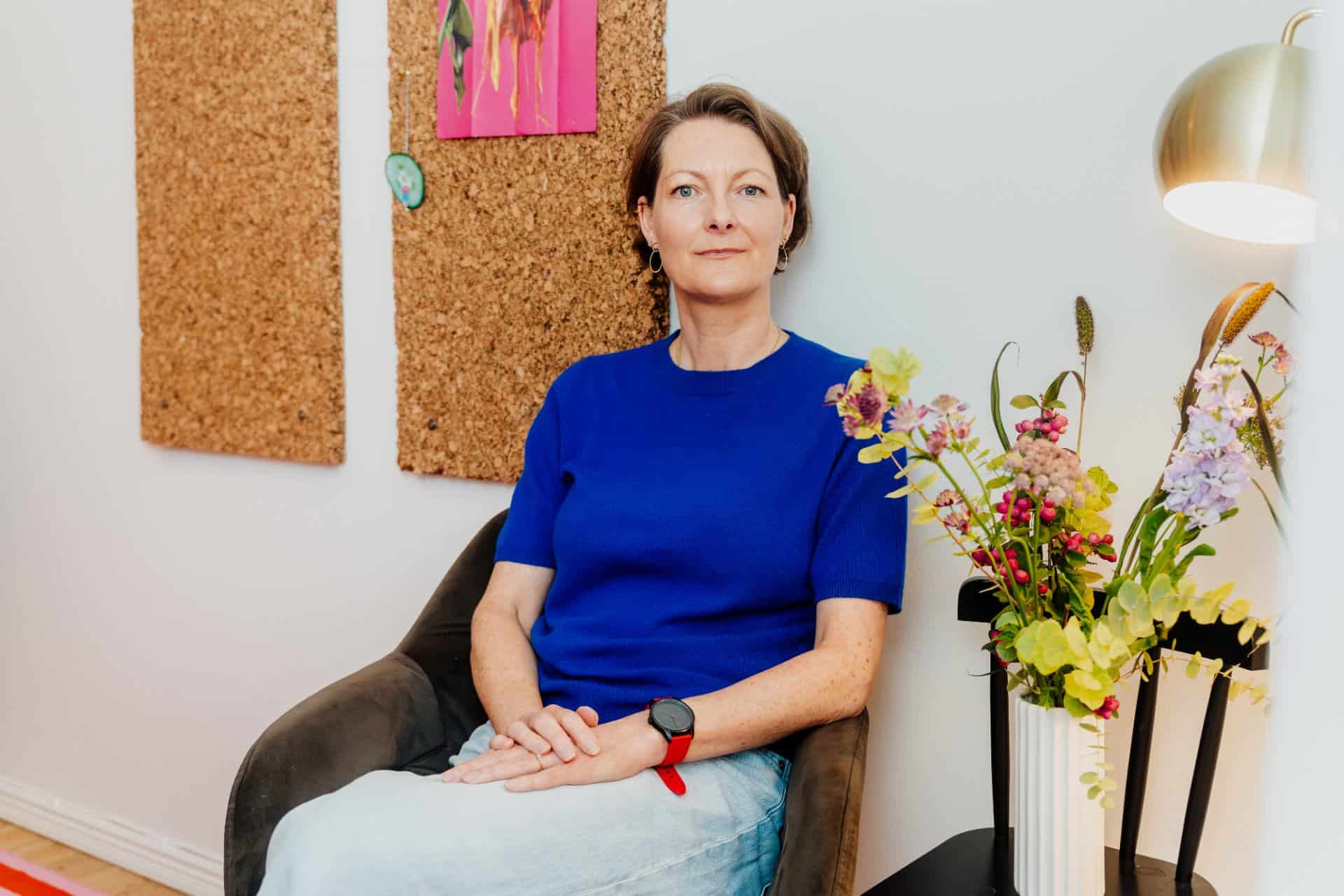 Psykoterapeut Astrid Kaj Dahl tilbyder terapi mod angst, stress og depression