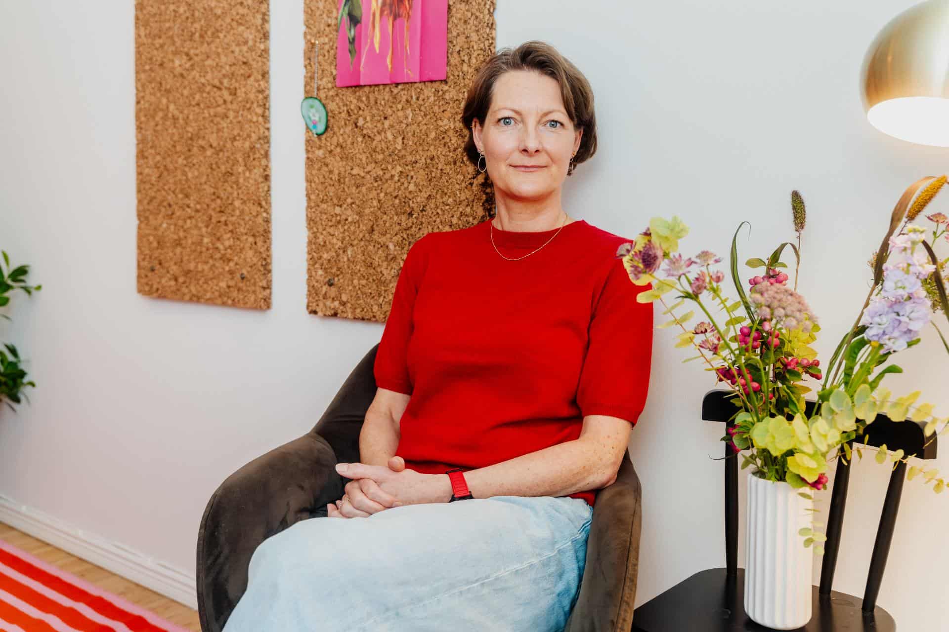 Psykoterapeut Astrid Kaj Dahl tilbyder samtalterapi mod angst og stress